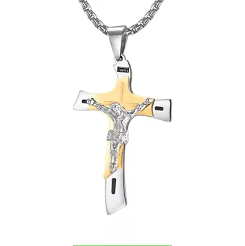 Přívěsek Amparo Miranda® Křížek C770, Barva zlatý