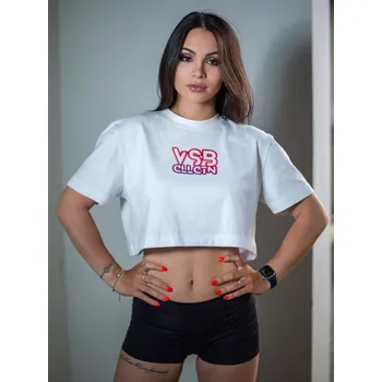 Dámský croptop VSB RAINBOW bílý, VELIKOST L/XL