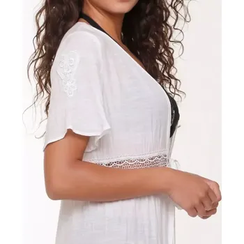 Dámské plavky Linga Dore kimono 6525 bílá S/M (Linga Dore kimono 6525 bílá S/M)