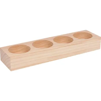 Svícen Dřevotéka Stojan na 4 čajové svíčky