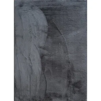 Koberec Kusový koberec Fluffy 4020 dark grey - 60 x 110 cm