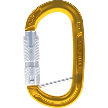 Horolezectví Karabina SINGING ROCK OXY Triple-lock - s příčkou zlatá