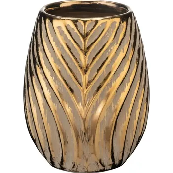 Držák na kartáček Keramický kelímek na zubní kartáčky ve zlaté barvě Idro – Wenko ID_1659340