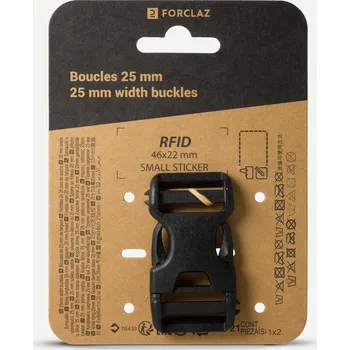 Opasek DECATHLON Přezka k batohu Double Pin Lock 25 mm