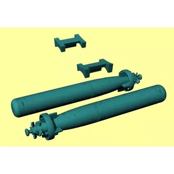 Plastikový model LF model 1/72 Torpedo Mk.44 incl. racks (2 pcs.)