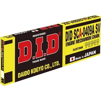 Řetězová sada pro motocykl MZ RT 125 2000-2010 rozvodový řetěz motoru DID - uzavřený (DID SCA-0409A SV - 122 článků | DID SCA0409ASV-122)