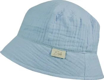 Kojenecká čepice ESITO mušelínový klobouk Blue světle modrý XS