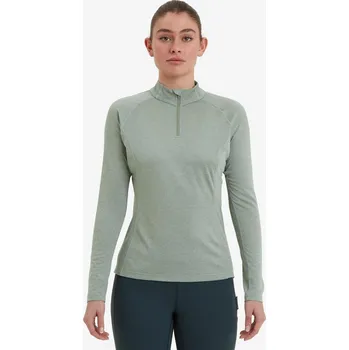 MONTANE WOMEN'S DART ZIP NECK Barva: Pale Sage, Velikost: UK8/EUR36/US4/XS