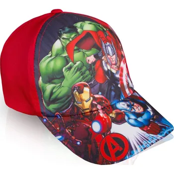 Kšiltovka Dětská kšiltovka AVENGERS červená Velikost: 56 cm