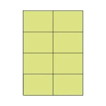 Speciální papír Samolepicí etikety 105 x 74mm, A4 (100 ks) zelená