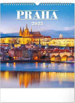 Kalendář Presco Group Nástěnný kalendář PGN-33725-L Praha 2025