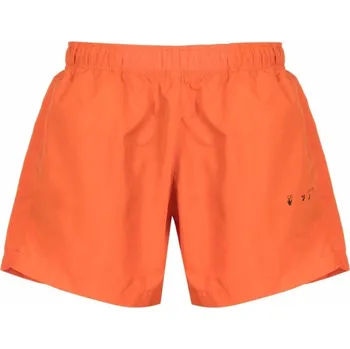 Pánské plavky OFF-WHITE Logo Orange plavky S Oranžová