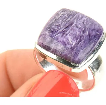 Prsten Prsten čaroit čtverec Ag 925/1000 7,8g (vel.58)