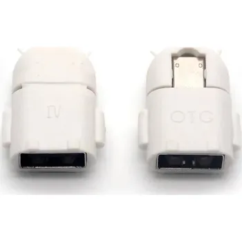Datové redukce Micro USB redukce | USB OTG redukce - Bílá,2 ks