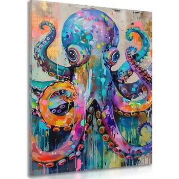 Obraz Dovido Obraz chobotnice s imitací malby