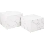 Wersal Sada konferenčních stolků Tusio - dekor bílý mramor