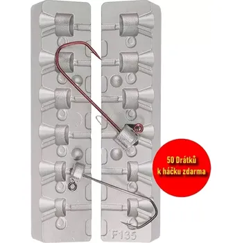 FORMA NA JIGOVÉ HLAVY 5-9G+50 DRÁTKŮ ZDARMA (Forma na olovo F-135)