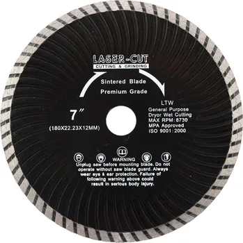 Řezný kotouč L00129 - Diamantový kotouč celoobvodový 180 x 22,23 x 7mm LTW POWERPLUS