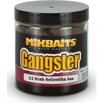 Boilies Mikbaits Gangster boilie v dipu 250ml - GSP Black Squid, 20mm
