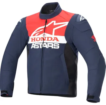 Moto oblečení Bunda na motorku Alpinestars SMX Waterproof Honda modro-černo-červeno-bílá