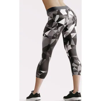 Dámské legíny UTOPY 3/4 Dámské sportovní legíny Black Crystal Velikost: XS