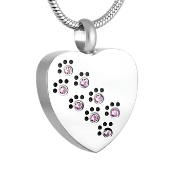 Přívěsek Přívěsek na popel Srdce s krystaly