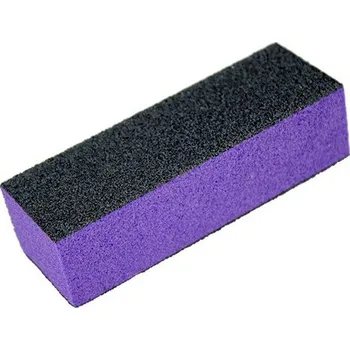 Brusný blok na nehty - fialový třístranný