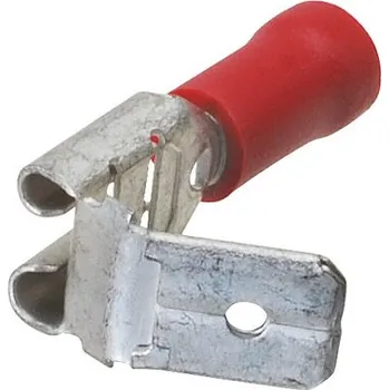 Auto elektroinstalace Poloizolovaný konektor samice 6,3mm s odbočkou pro vodiče 0,5-1,5mm² Balení: 100ks<br />Výrobce: - 424125