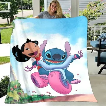 deka Roztomilá flanelová deka s motivem Stitche - 19,150x200cm