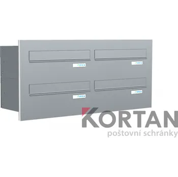 Poštovní schránka Poštovní schránka B-045 - do dveřního panelu - lakovaná RAL 8011 - oříšková hnědá