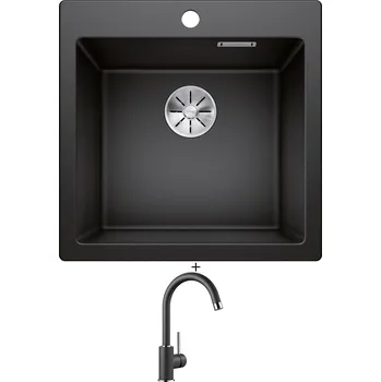 Granitový dřez Granitový dřez SET Blanco PLEON 5 antracit 521504 + Blanco MIDA antracit 519415