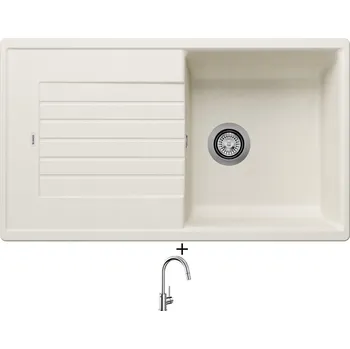 Granitový dřez Granitový dřez SET Blanco ZIA 5 S bílá soft 527204 + Blanco MIDA-S chrom 521454