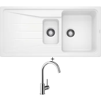 Granitový dřez Granitový dřez SET Blanco SONA 6 S bílá 519855 + Blanco MIDA chrom 517742