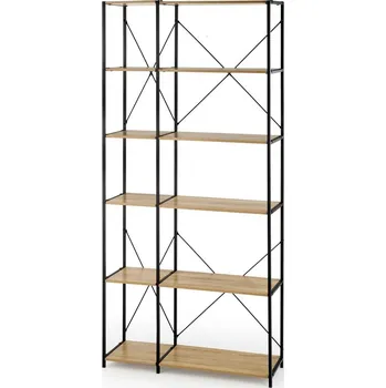 regál Halmar Regál REG19 dub sonoma/černý