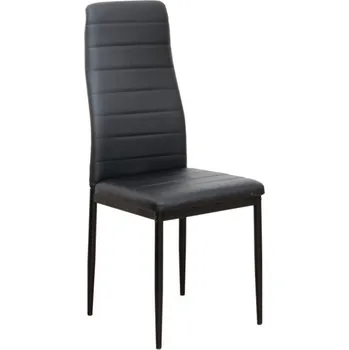 Jídelní židle Židle, ekokůže černá / kov černá, COLETA NOVA