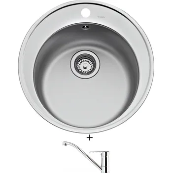 Nerezový dřez Nerezový dřez SET Teka STARBRIGHT 45 E-XN 1B ORB X nerez + Teka ML CR chrom