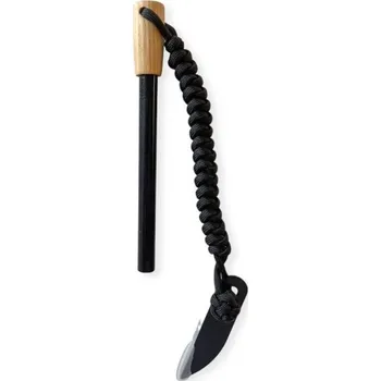 Vybavení pro přežití PKshop Křesadlo XL s rukojetí JASAN 35 mm, paracordem a škrtadlem knife Barva paracordu: maskáčová