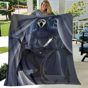 deka Teplá flanelová deka s hororovými postavami - 6,130x150cm