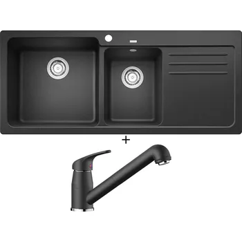 Granitový dřez Granitový dřez SET Blanco NAYA 8 S antracit 519654 + Blanco DARAS-S antracit 517732