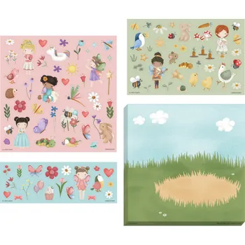 Hračka pro nejmenší Little Dutch Sada se samolepkami Rosa & Friends