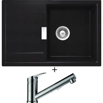 Granitový dřez Granitový dřez SET Schock MONO D-100 Puro + Schock EVINAS 577120 nerez