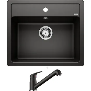 Kuchyňský dřez Granitový dřez SET Blanco LEGRA 6 černá 526084 + Blanco DARAS-S černá 526153
