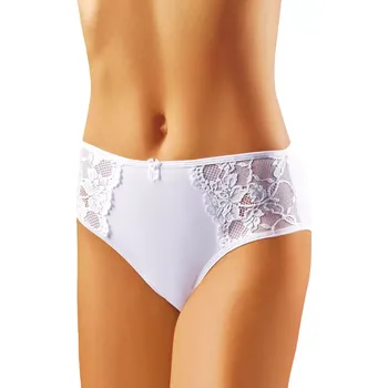 Kalhotky Dámské krajkové kalhotky Asti Emili Barva/Velikost: bílá / XL/XXL