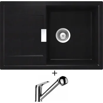 Granitový dřez Granitový dřez SET Schock MONO D-100 Puro + Schock COSMO 525122 chrom