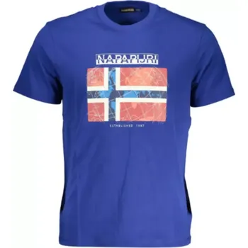 Pánské tričko Napapijri Guiro NP0A4H22 tričko modré L