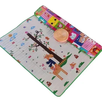 Hrací deka Skládací bezpečná a měkká podložka pro děti - burgundské,Rozměry 180 x 150 x 0,5 cm