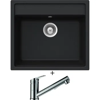 Granitový dřez Granitový dřez SET Schock MONO N-100 Magma + Schock EVINAS 577120 nerez