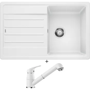 Granitový dřez Granitový dřez SET Blanco LEGRA 45 S bílá 522203 + Blanco DARAS-S bílá 517735