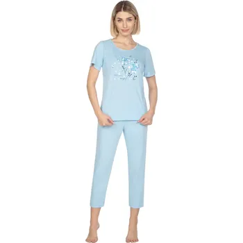 Dámská móda Dámské pyžamo 655/42 Regina Barva/Velikost: modrá světlá / M