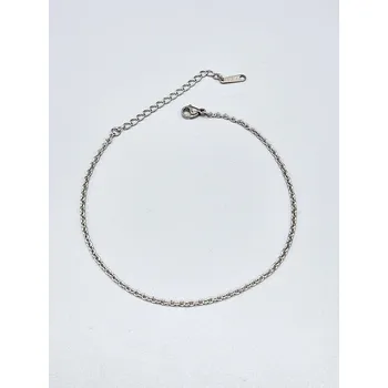 Řetízek Ocelový náramek na nohu - Samotný řetízek